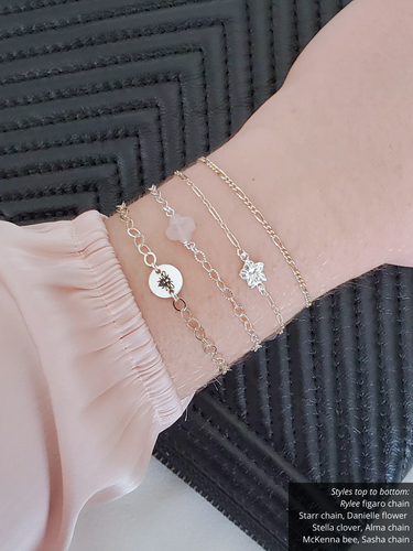 Butterfly And Flower Connector Collection, Gold Filled And Sterling Silver