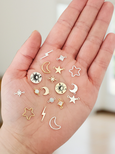 Celestial Bracelet Connector Collection, Gold Filled And Sterling Silver