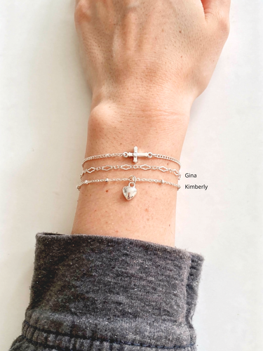 Sterling Silver Unfinished Bracelet Chain Collection, 10 Styles