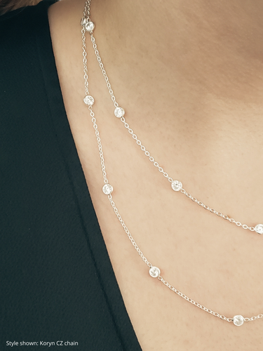 Sterling Silver Unfinished Necklace Chain Collection, 10 Styles