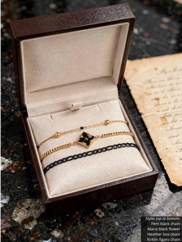 Gold Classic Unfinished Bracelet Chain Collection, PVD Stainless Steel