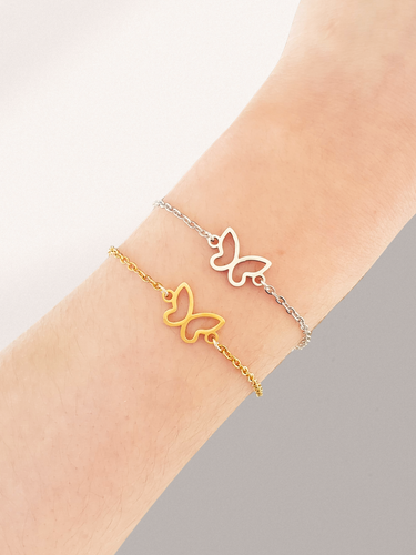 Brigg Butterfly Bracelet Connector Charm, PVD Stainless Steel