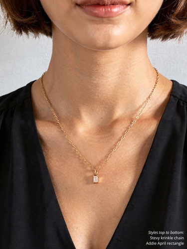 Stevy Unfinished Krinkle Necklace Chain, PVD Stainless Steel 4 Color Options