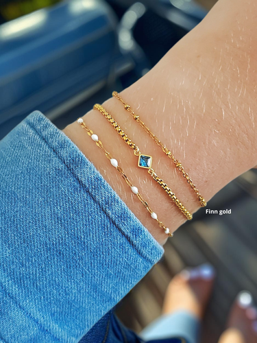 Beaded PVD Stainless Steel Unfinished Bracelet Chain Collection, 8 Style Options