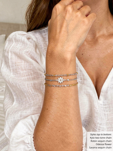 Beaded Stainless Steel Unfinished Bracelet Chain Collection, 8 Style Options