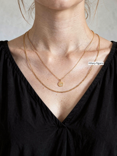 Gold PVD Stainless Steel Unfinished Necklace Chain Collection, 10 Style Options