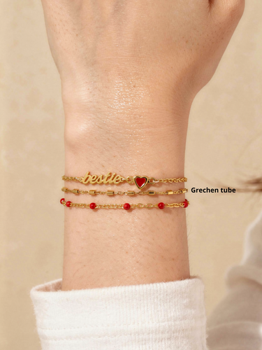 Gold PVD Stainless Steel Unfinished Bracelet Chain Collection, 10 Style Options
