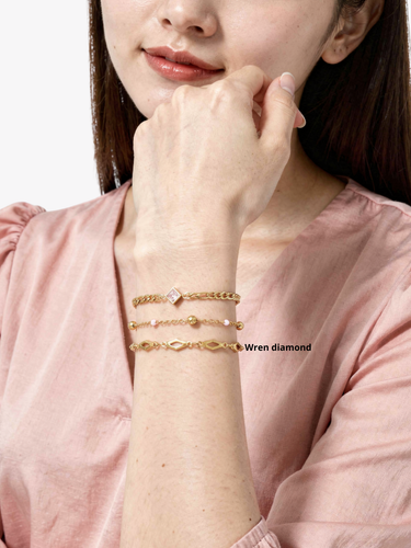 Gold Unfinished PVD Stainless Steel Bracelet Chain Collection,  8 Style Options