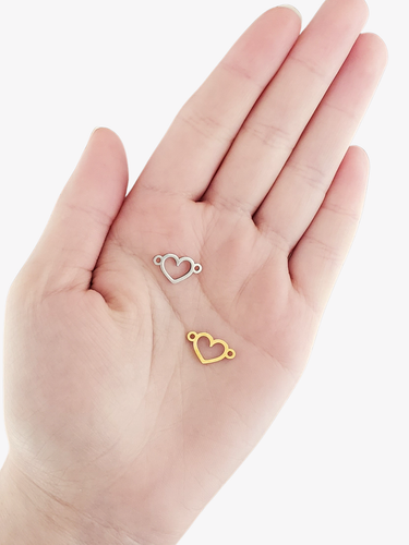 Armani Heart Connector PVD Stainless Steel