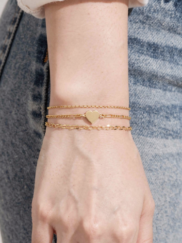 Natalie Heart Connector, 14k Gold Filled and Sterling Silver