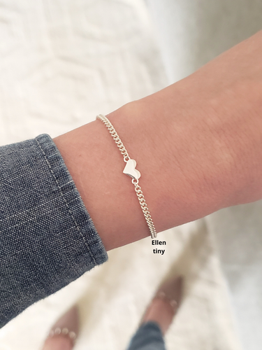 925 Sterling Silver Heart Connector Collection, 10 Styles