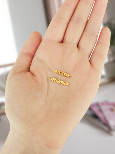 Liam Gold Mama Bracelet Connectors, PVD Stainless Steel