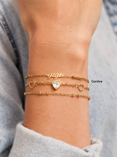 Liam Gold Gigi Bracelet Connectors, PVD Stainless Steel