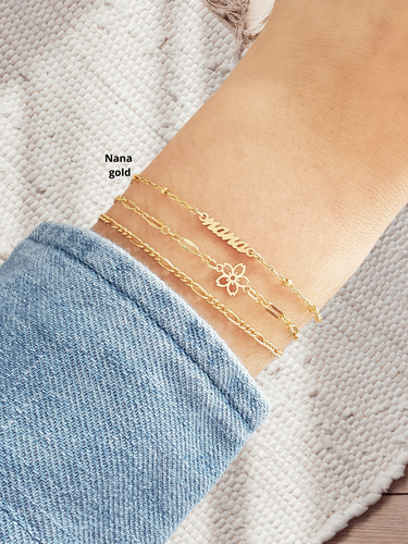 Nana Bracelet Connectors, Gold Filled And Sterling Silver