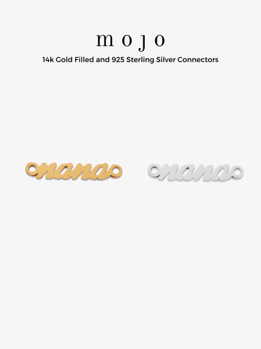 Nana Bracelet Connectors, Gold Filled And Sterling Silver
