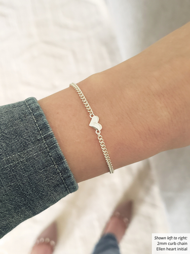 Gold Filled and Sterling Silver Unfinished Curb Bracelet Chain Collection, 3 Style Options