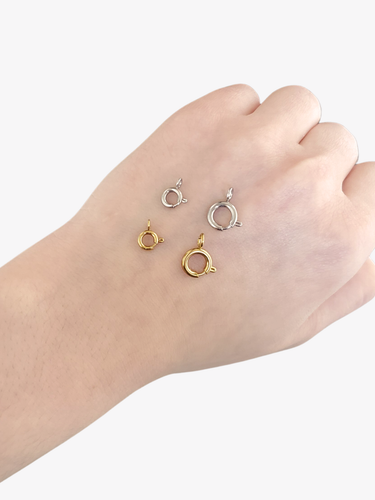Dedra 5mm and 8mm Spring Ring Clasp, 2 Colors