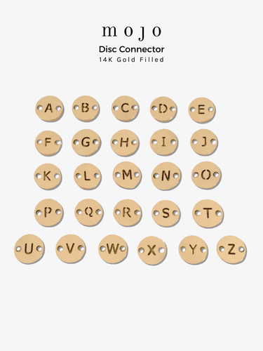 Choose Your Letter Style A-Z Initial Bracelet Charms, 14K Gold Filled