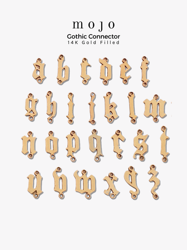 14K Gold Filled Choose Your Letter Style A-Z Necklace Charms