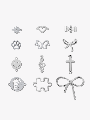 Silver Trend Connector Collection, 12 Styles PVD Stainless Steel