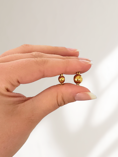 Bryana Magnetic Ball Clasps, 2 Sizes PVD Stainless Steel