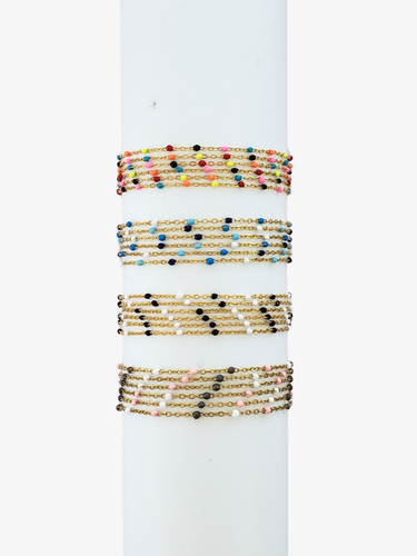 Eliza Colorful Unfinished Necklace Chain Collection, PVD Stainless Steel 4 Color Options