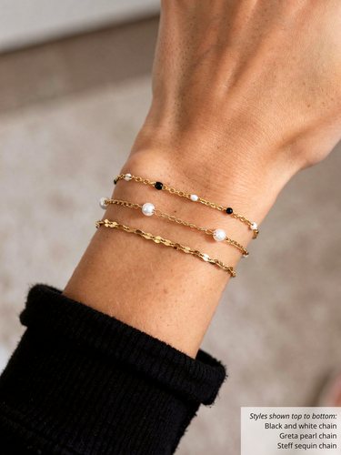 Eliza Colorful Unfinished Bracelet Chain Collection, PVD Stainless Steel 4 Color Options