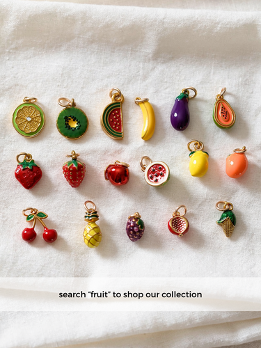 Gold Pretzel Necklace Pendant, PVD Stainless Steel