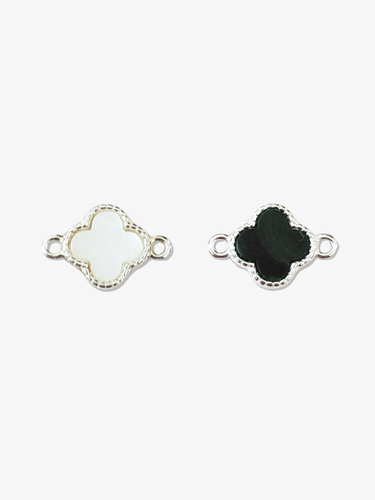 Katnis Clover Necklace Connector, 925 Sterling Silver