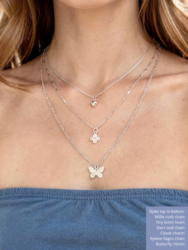 Sacred Garden Necklace Pendant Collection, 8 Sterling Silver Styles