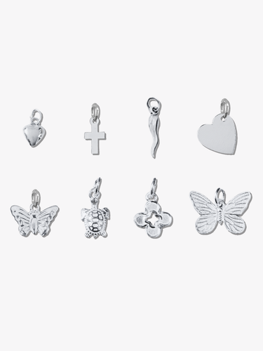 Sacred Garden Bracelet Charm, 8 Sterling Silver Styles
