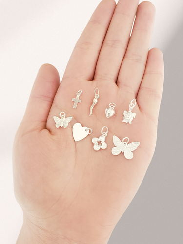 Sacred Garden Bracelet Charm, 8 Sterling Silver Styles