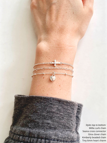 Sacred Garden Bracelet Charm, 8 Sterling Silver Styles