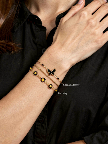 Gold Black Connector Collection, 10 Styles PVD Stainless Steel