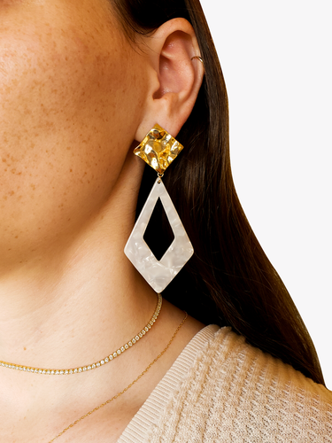 Diamond Shaped Lightweight Earring Charms Collection