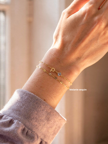 Melanie Unfinished Sequin Chain For Bracelets, 14K Gold Filled or Sterling Silver