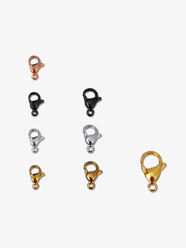 Cassidy 11mm, 13mm, and 19mm PVD Stainless Steel Lobster Clasp, 3 Colors