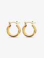 A pair of Gold Click Hoop Earrings | Mojo Supply Co