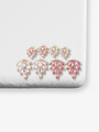 Aphrodite Pink or Clear Sparkling Earring Charms, Large or Small Options