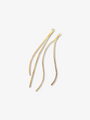 A Pair of Gold 2-Strand Chain Tassel Drop Earring Charms | Mojo Supply Co