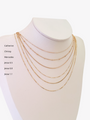 Labeled Collection of Fine Gold Dainty Necklaces | Mojo Supply Co