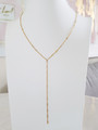 Melanie Lace Lariat Necklace in 14K Gold Filled, Sterling Silver, or Rose Gold