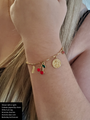 Alondra Gold Bee Coin Bracelet Charm