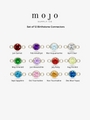 Berkeley Sterling Silver Birthstone CZ Necklace Connector, 13 Color Options