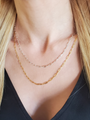 Tasha Unfinished Paperclip Necklace Chain, 1 Foot 14K Gold Filled or Sterling Silver