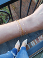 Tasha Unfinished Paperclip Bracelet Chain, 1 Foot 14K Gold Filled or Sterling Silver