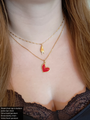 Dima Gold I Love You Hand Gesture Necklace Pendant