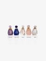 Cute And Dainty Crystal Bottle Pendants Featuring Amethyst, Lapis Lazuli, Quartz, Rose Quartz And Agate Essential Oil Healing Crystals | Mojo Supply Co