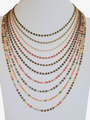 Leeya Unfinished Necklace Chains, 10 Gold Plated and Enamel Color Options