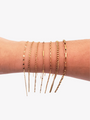 Gold Unfinished Bracelet Chain Collection, 6 Stainless Steel Style Options
